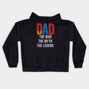 Mongolian Dad The Man The Myth The Legend - Gift for Mongolian Dad With Roots From Mongolian Kids Hoodie